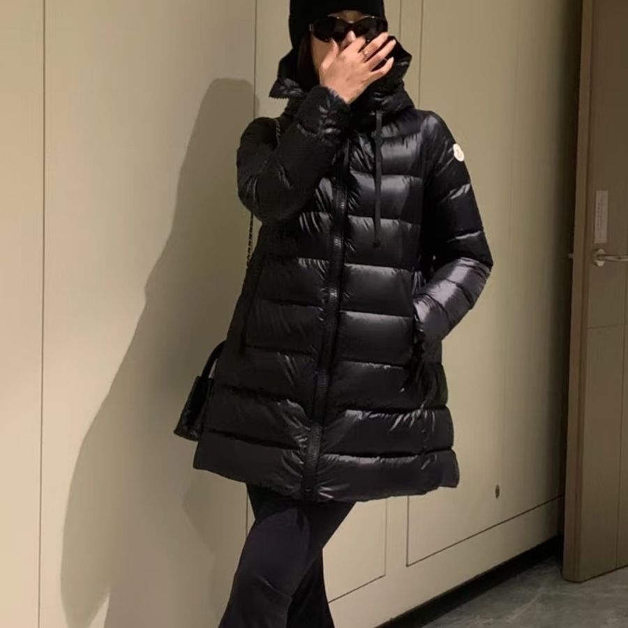 Moncler 羽絨外套 DOUDOUNE LEGERE 霧黑 中長款 2號-3