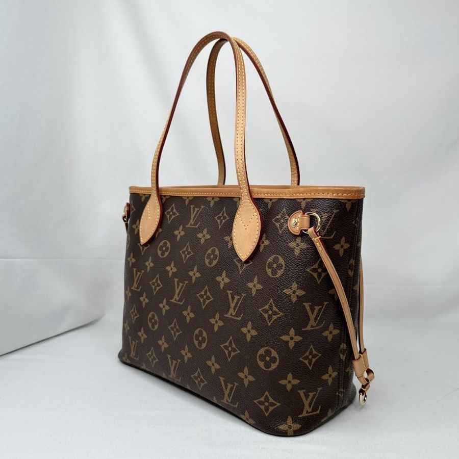 LV Neverfull PM小號老花托特包-4