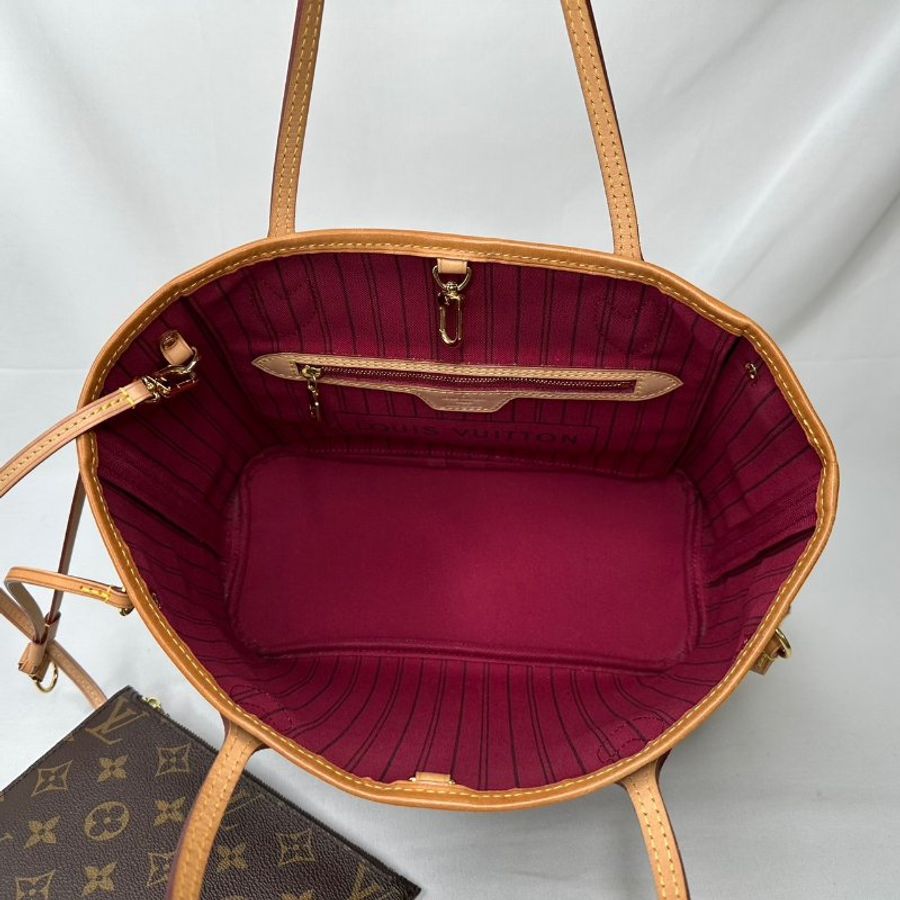 LV Neverfull PM小號老花托特包-6