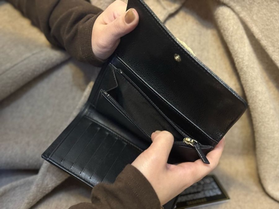 CHANEL BOY 金釦中夾-4
