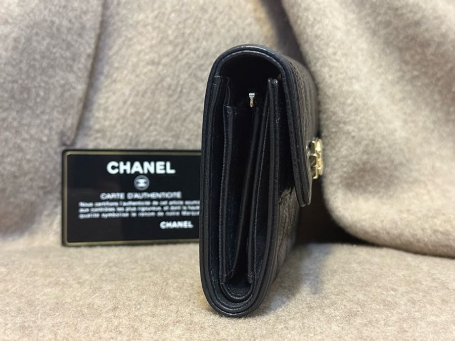CHANEL BOY 金釦中夾-7