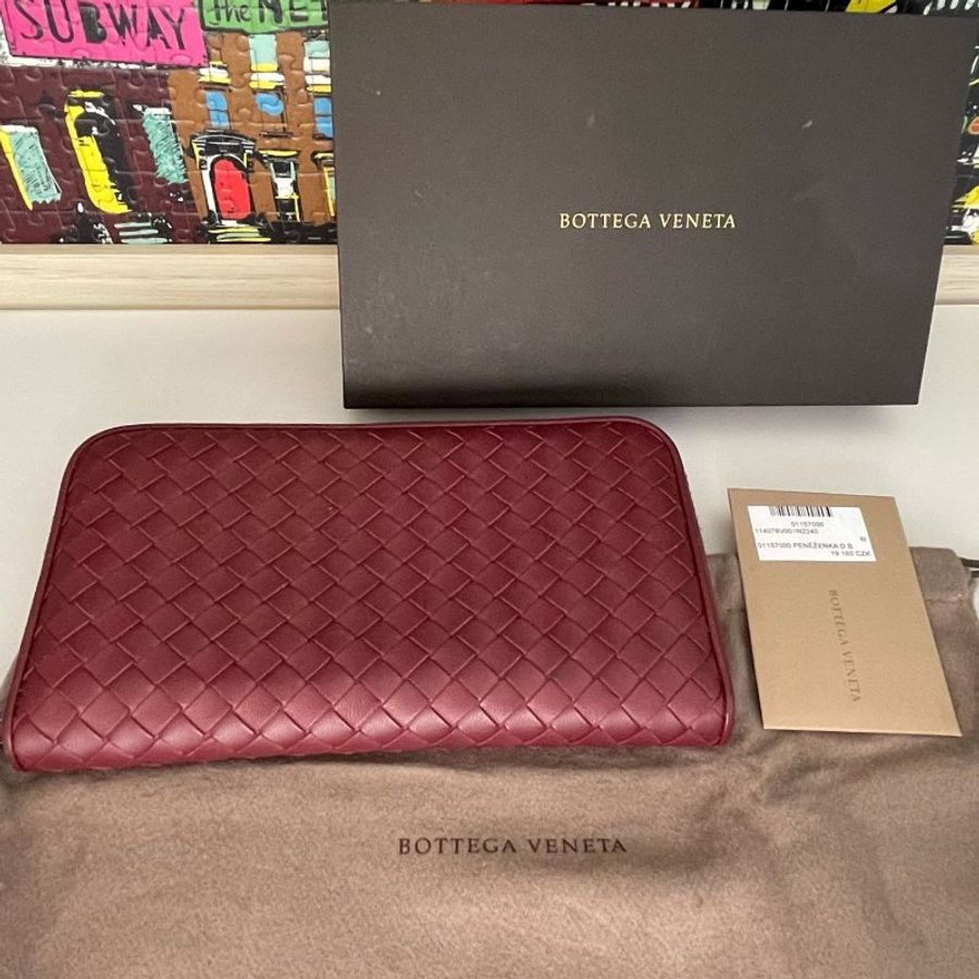 BOTTEGA VENETA Intrecciato Zip Around Wallet 經典編織小羊皮拉鍊長夾-2