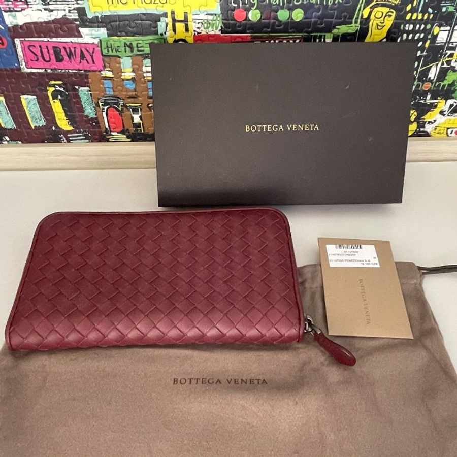 BOTTEGA VENETA Intrecciato Zip Around Wallet 經典編織小羊皮拉鍊長夾-3