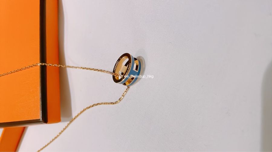 Hermes POP H 藍色頸鏈-2
