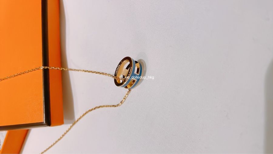 Hermes POP H 藍色頸鏈-3