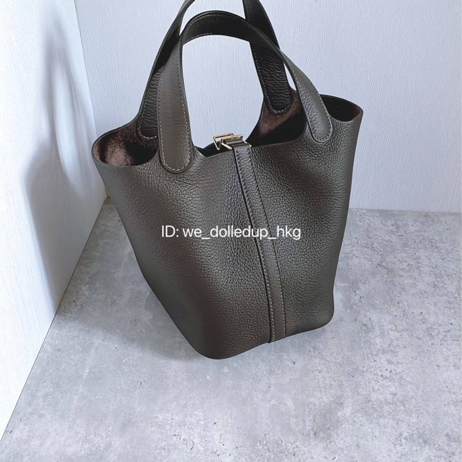 Hermes Picotin 18 Macassar 金扣-2