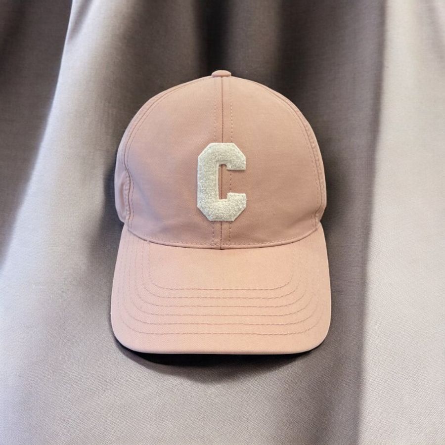 CELINE C字棒球帽/粉色-M號-1