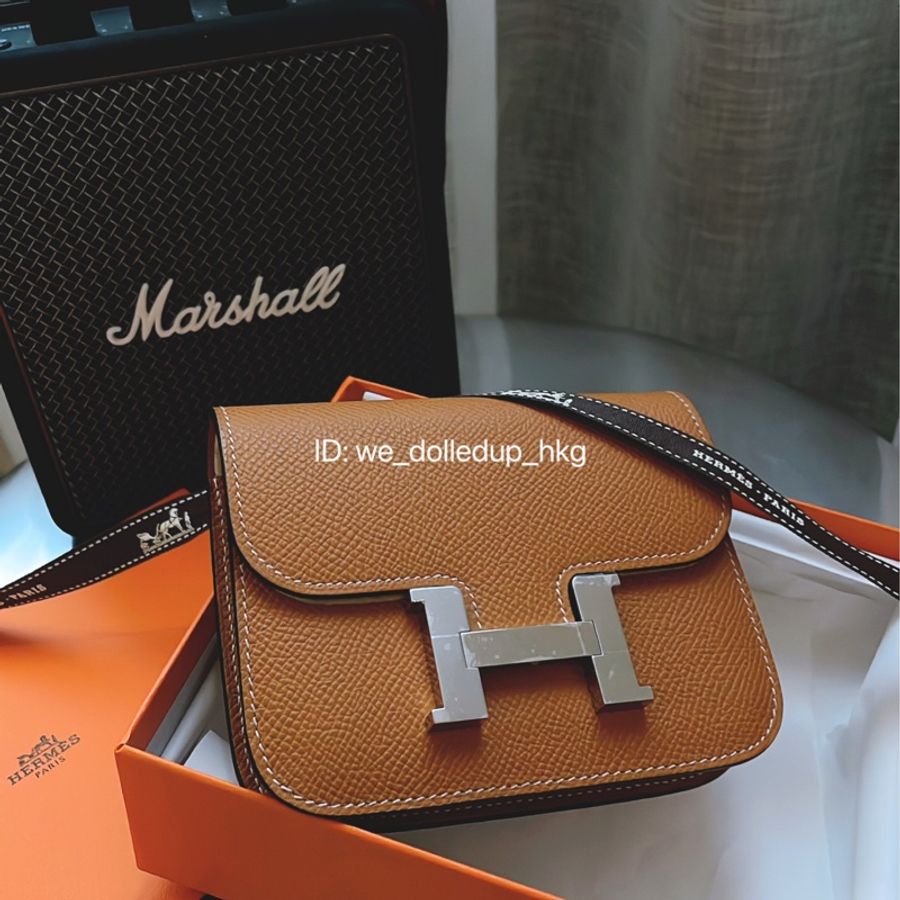 Hermes Constance Slim Toffee 銀扣 stamp B-0