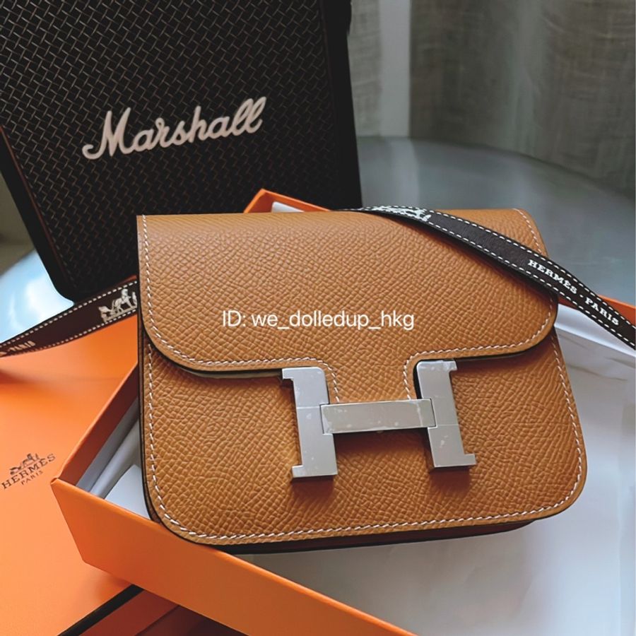Hermes Constance Slim Toffee 銀扣 stamp B-1