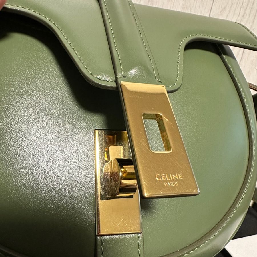 Celine 16 Besace small 酪梨綠-8
