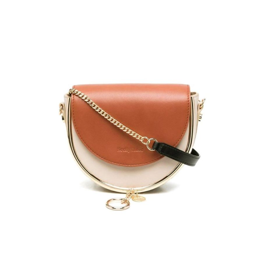 See By Chloe Mara In Bi-Color Crossbody Bag for Women in Cement Beige (CHS20USA57630-24H)-0