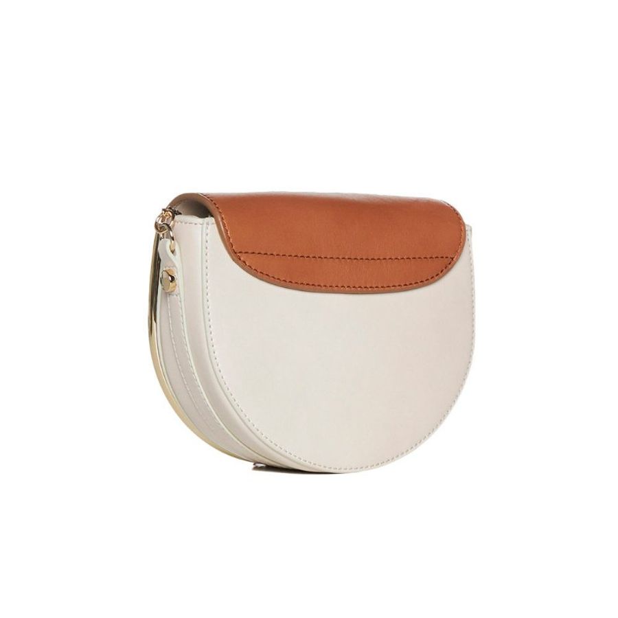 See By Chloe Mara In Bi-Color Crossbody Bag for Women in Cement Beige (CHS20USA57630-24H)-2