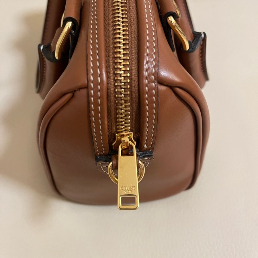 Celine Small Boston 焦糖色小波士頓包-17