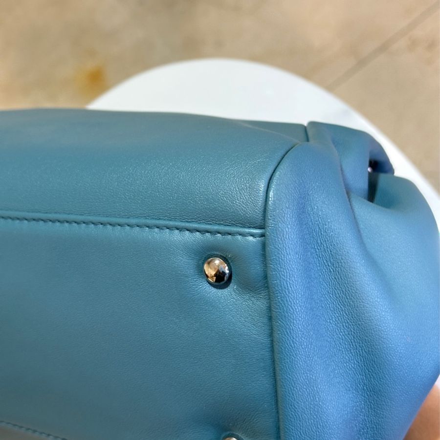 Chanel霧霾藍肩背/斜背包🩵9新閒置品🔥包況美😍-20