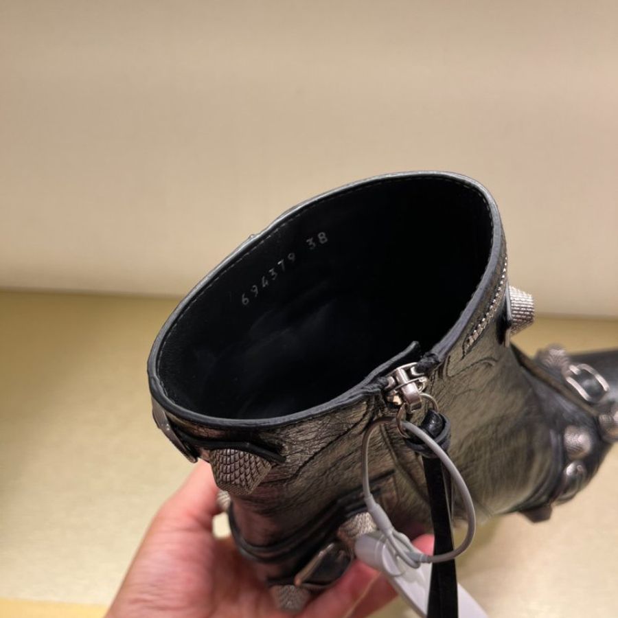 🧧新年特價活動🧧Balenciaga 694379 Cagole 90mm羊皮短靴 黑色 EU 37/37.5/40(購買請訊息告知需要尺寸)-3