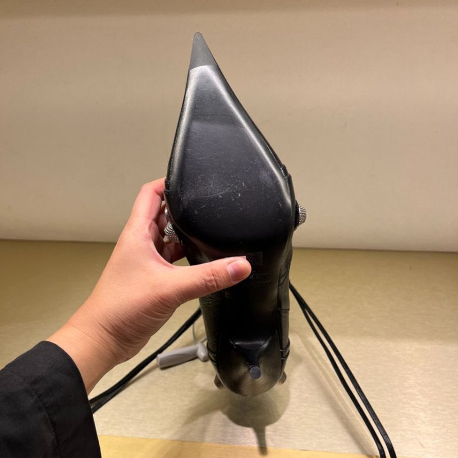 🧧新年特價活動🧧Balenciaga 694379 Cagole 90mm羊皮短靴 黑色 EU 37/37.5/40(購買請訊息告知需要尺寸)-6