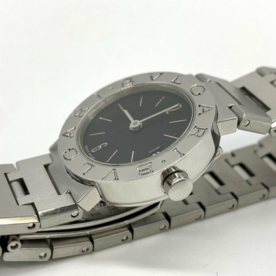 BVLGARI 寶格麗 類比手錶 日期 黑色錶盤 BB23SS 女士腕錶-2