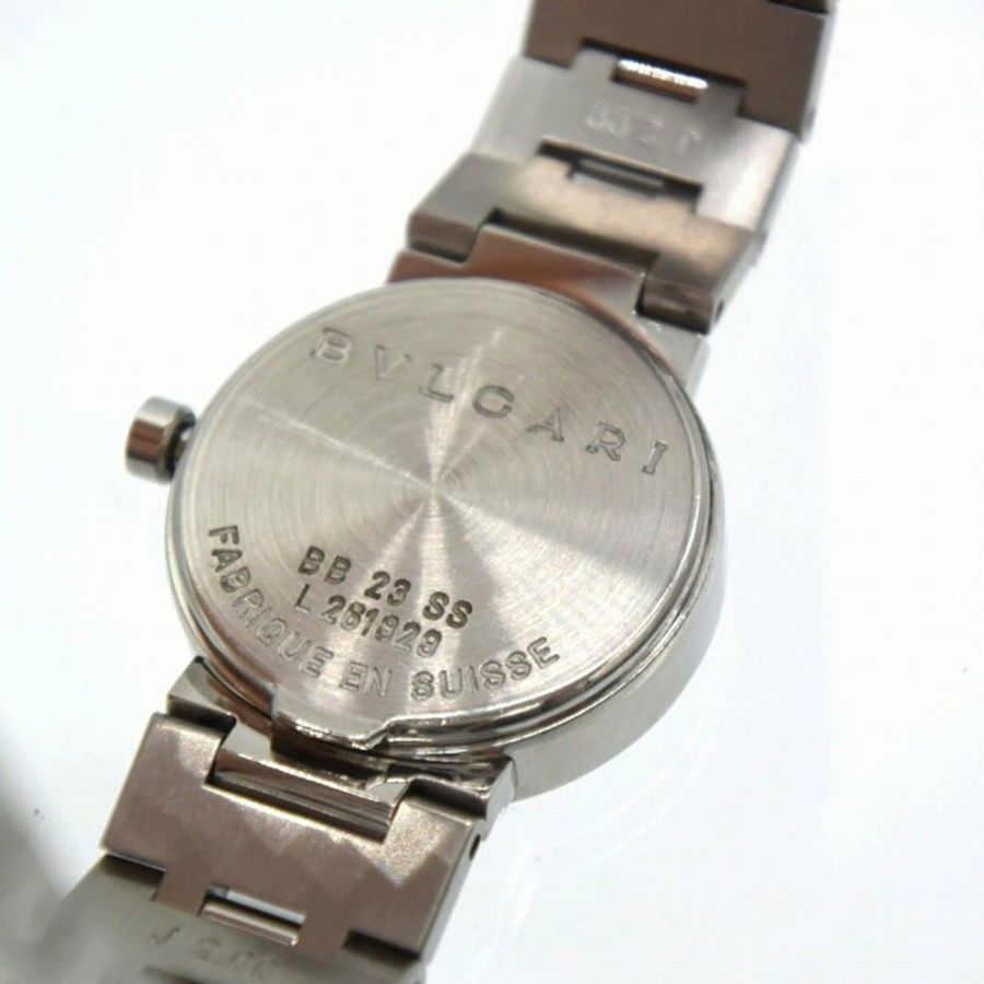 BVLGARI 寶格麗 類比手錶 日期 黑色錶盤 BB23SS 女士腕錶-4