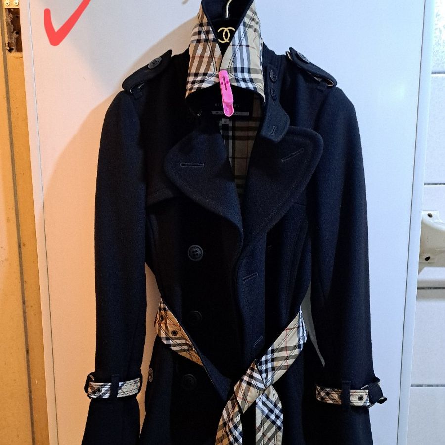 38號/絕版珍稀/Burberry 藍標/女神羊毛大衣-1