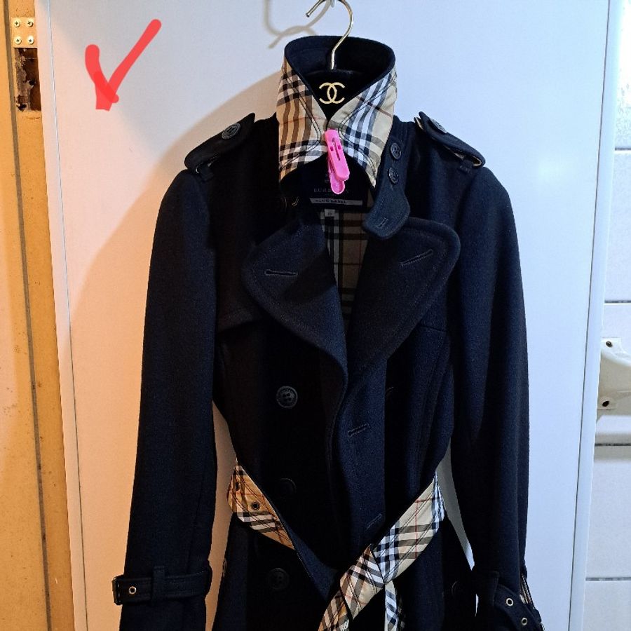 38號/絕版珍稀/Burberry 藍標/女神羊毛大衣-3