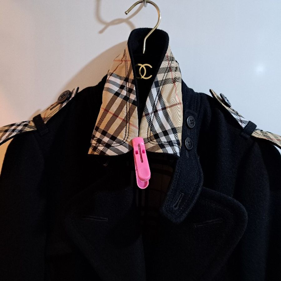 38號/絕版珍稀/Burberry 藍標/女神羊毛大衣-14