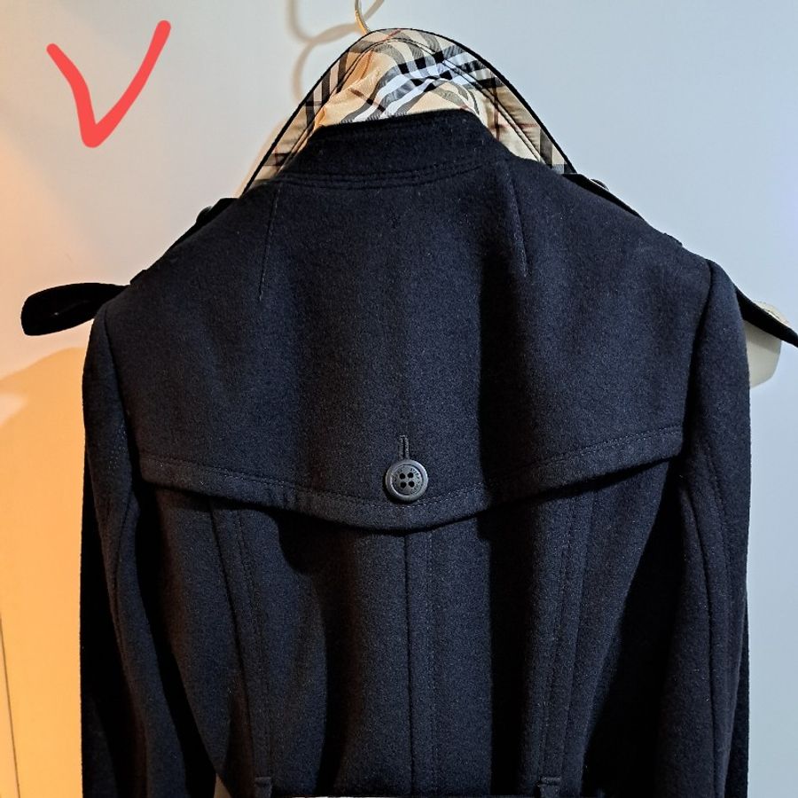 38號/絕版珍稀/Burberry 藍標/女神羊毛大衣-18
