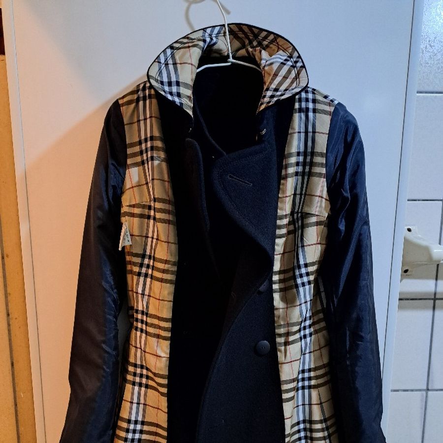 38號/絕版珍稀/Burberry 藍標/女神羊毛大衣-23
