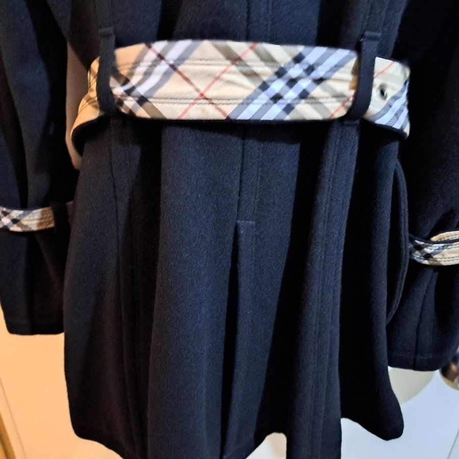 38號/絕版珍稀/Burberry 藍標/女神羊毛大衣-25