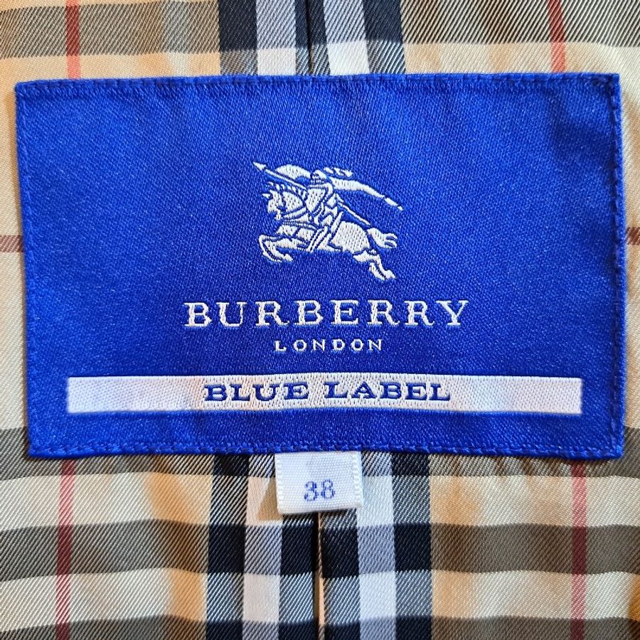 38號/絕版珍稀/Burberry 藍標/女神羊毛大衣-27