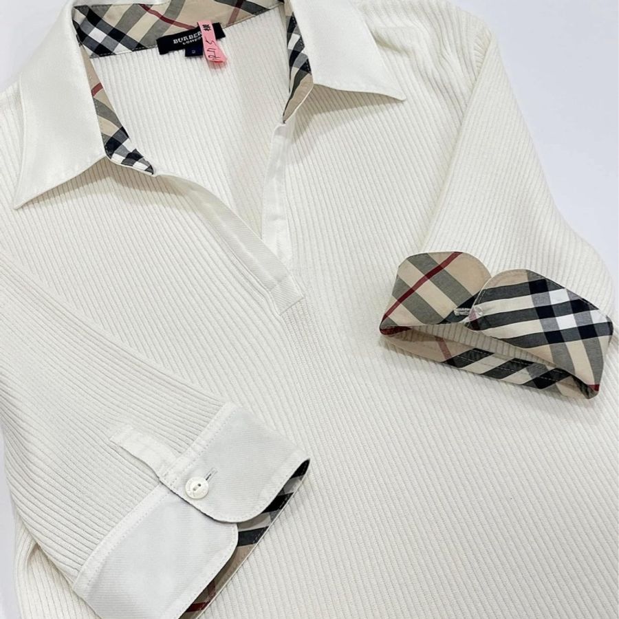 BURBERRY 倫敦 超彈針織上衣-3