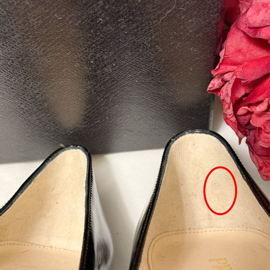 🍒PRADA 魚口漆皮/牛皮高跟鞋 size:37.5/2F250101-1-16