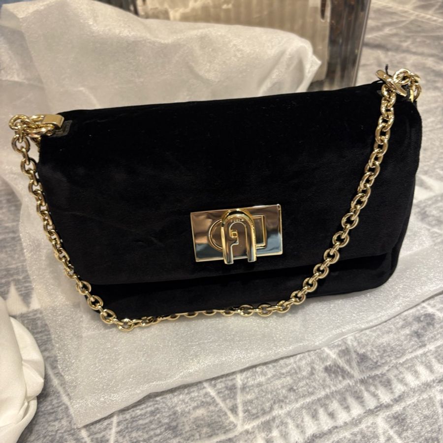 全新FURLA 1927 MINI 迷你斜背包 20黑-0