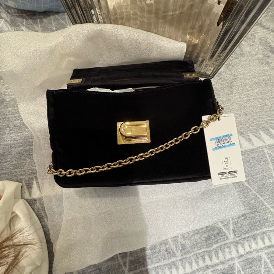全新FURLA 1927 MINI 迷你斜背包 20黑-1