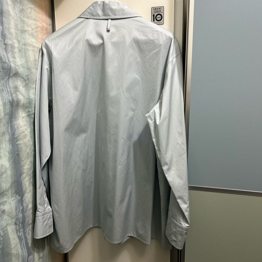 Hermes Short Blue Givre 愛馬仕襯衫 霧霾藍-9