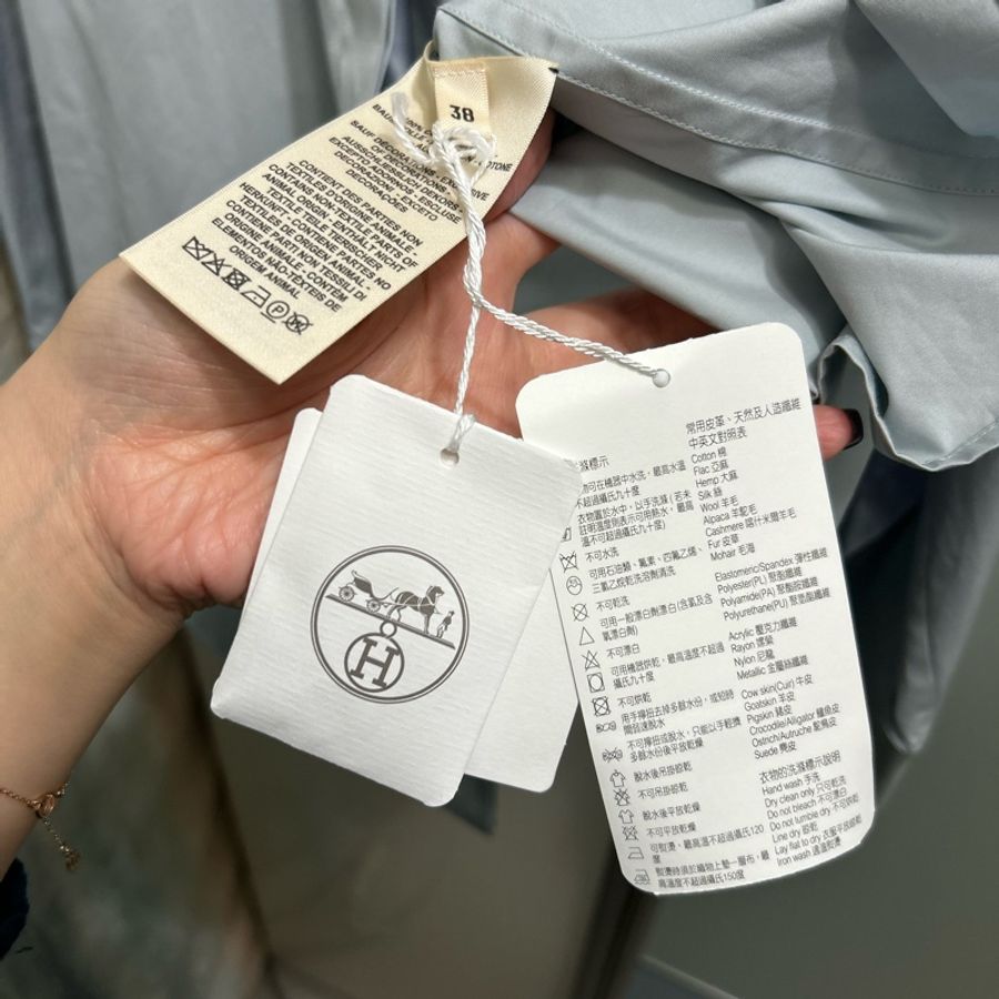 Hermes Short Blue Givre 愛馬仕襯衫 霧霾藍-13