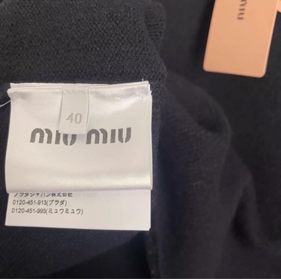 miumiu 22款 40號 全新有吊牌 羊毛針織毛衣-4
