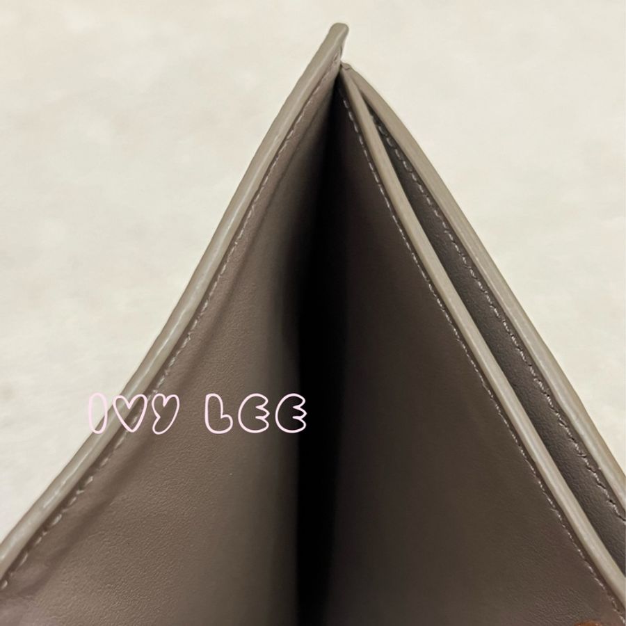 CELINE Medium Strap 灰色系 大象灰 經典 中 短夾 二手精品-4