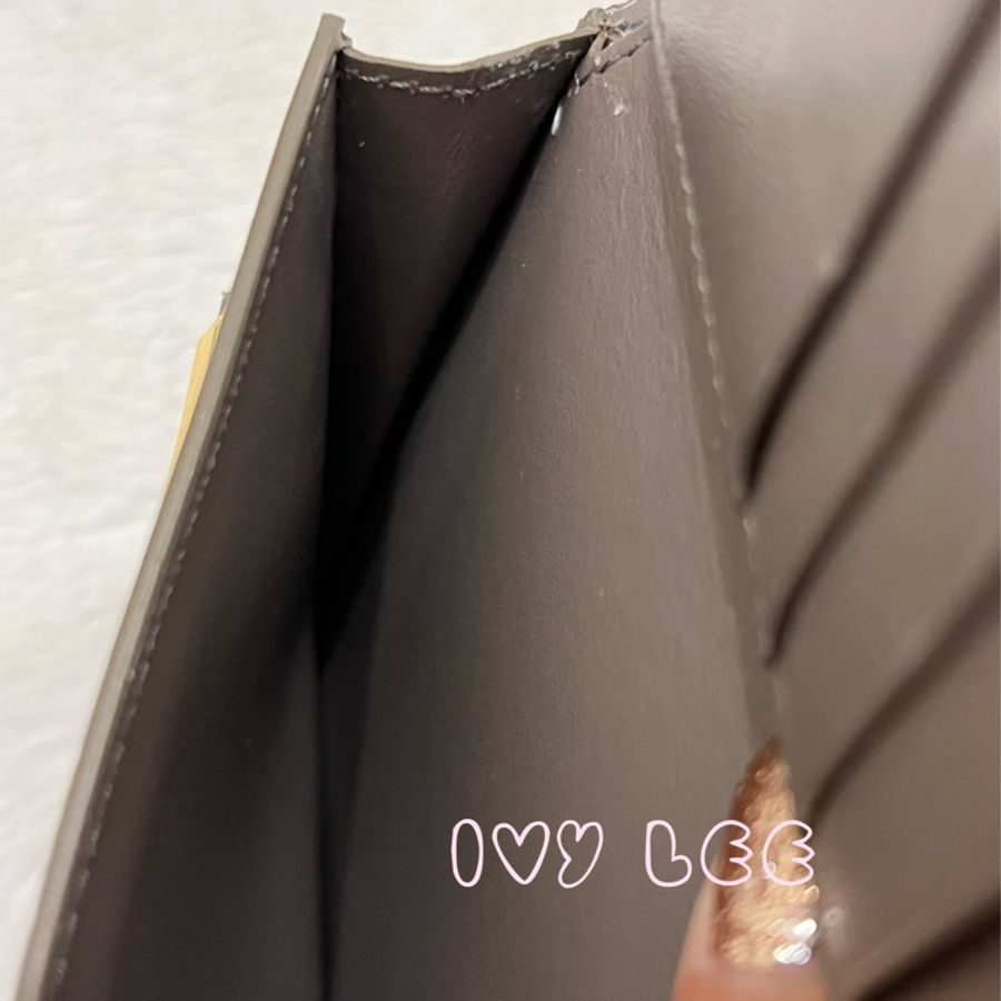 CELINE Medium Strap 灰色系 大象灰 經典 中 短夾 二手精品-10