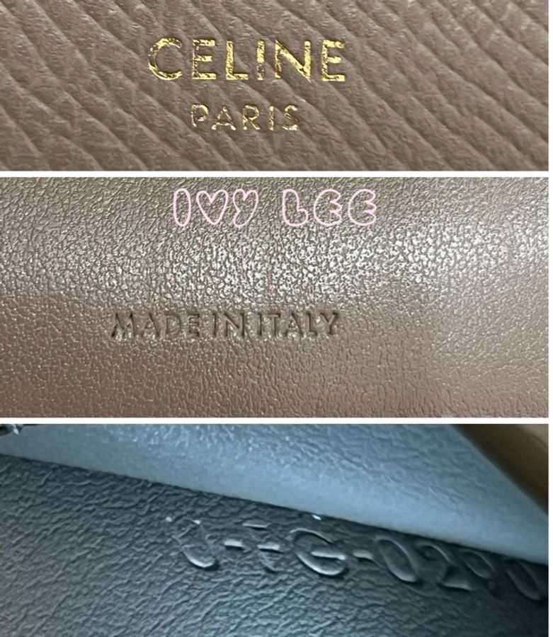 CELINE Medium Strap 灰色系 大象灰 經典 中 短夾 二手精品-22