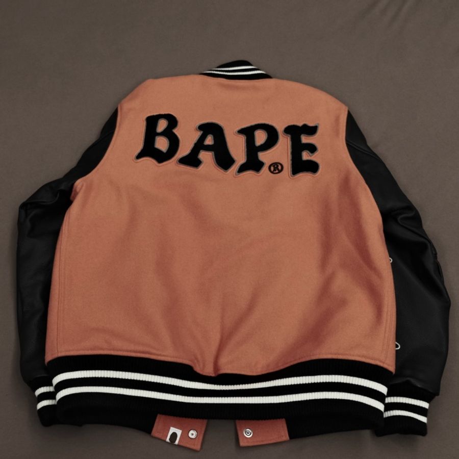 BAPE棒球外套(ABATHING APE RELAXED FIT VARSITY JACKET)-2