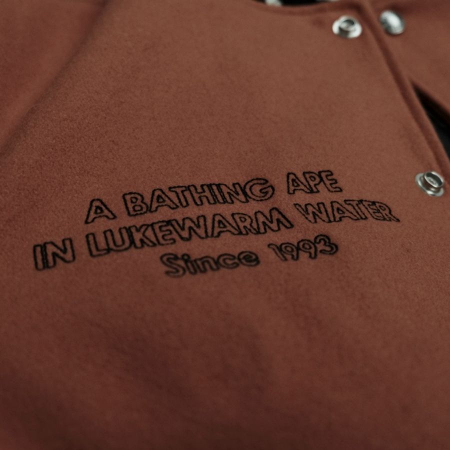 BAPE棒球外套(ABATHING APE RELAXED FIT VARSITY JACKET)-3