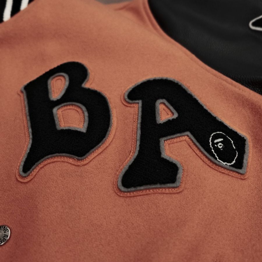 BAPE棒球外套(ABATHING APE RELAXED FIT VARSITY JACKET)-5