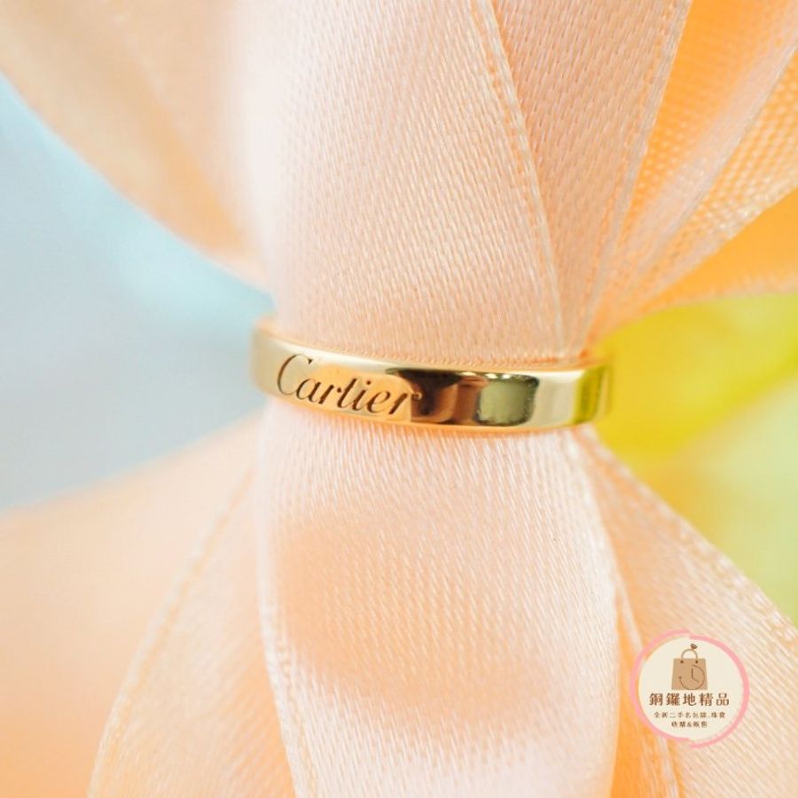 Cartier 卡地亞 C de Cartiert黃18K女婚戒 戒指-2
