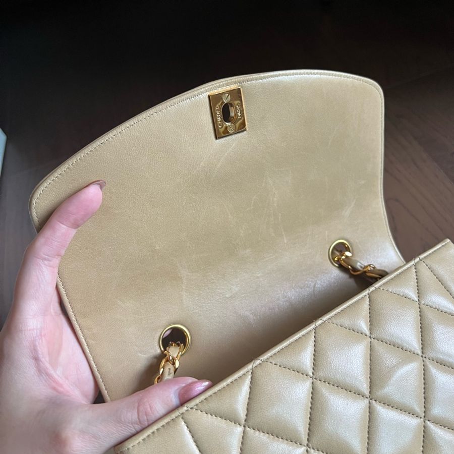 絕美!Chanel中古戴妃包小號 Diana flap bag-20