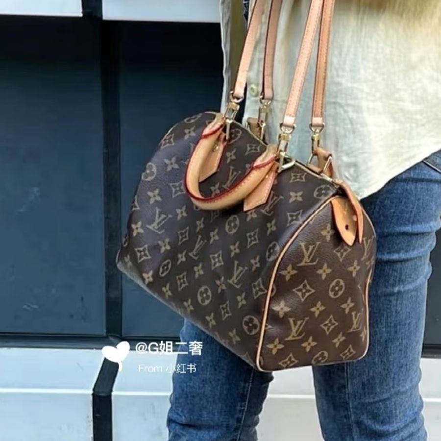💝FuFu.Style ⟡.·* LV Speedy35 托特包手提包-2