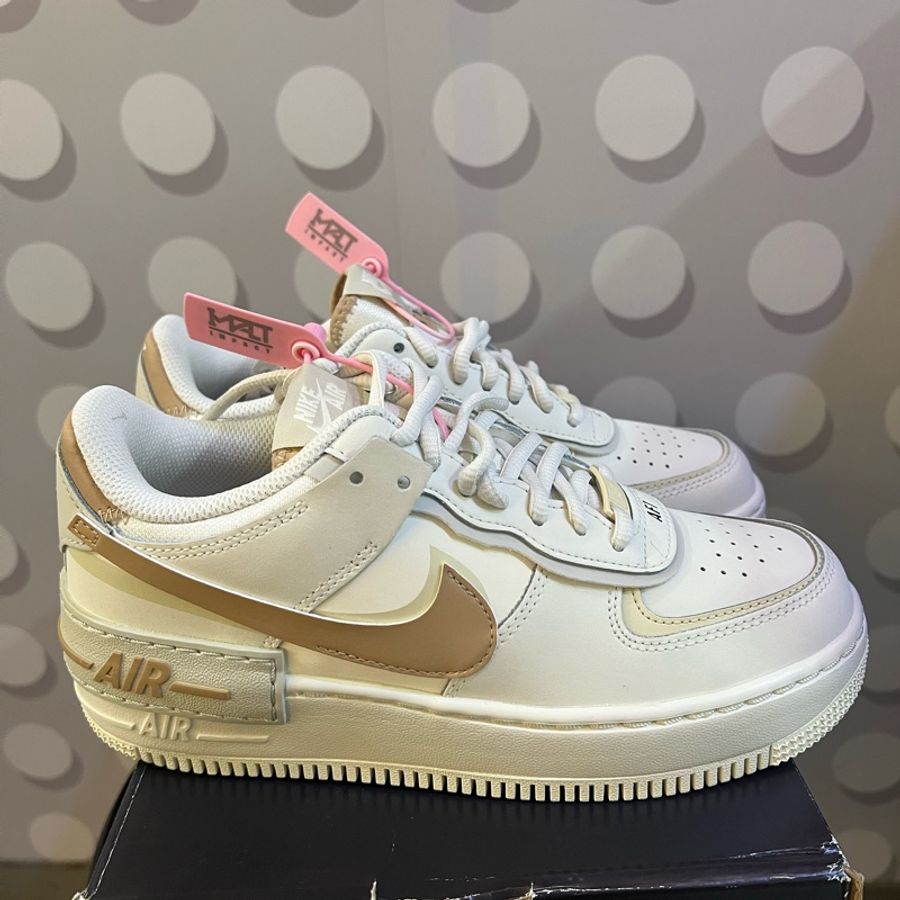 Nike Air Force 1 Low Shadow 奶茶雙勾 影子 解構 CI0919-116-3