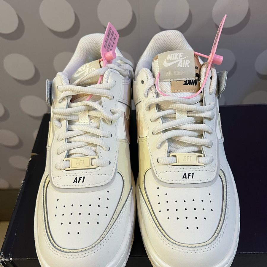 Nike Air Force 1 Low Shadow 奶茶雙勾 影子 解構 CI0919-116-6