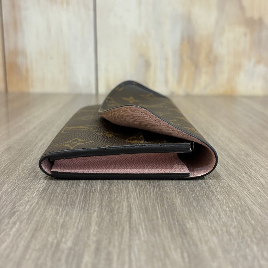 Louis Vuitton M60697老花粉釦Emilie長夾-4