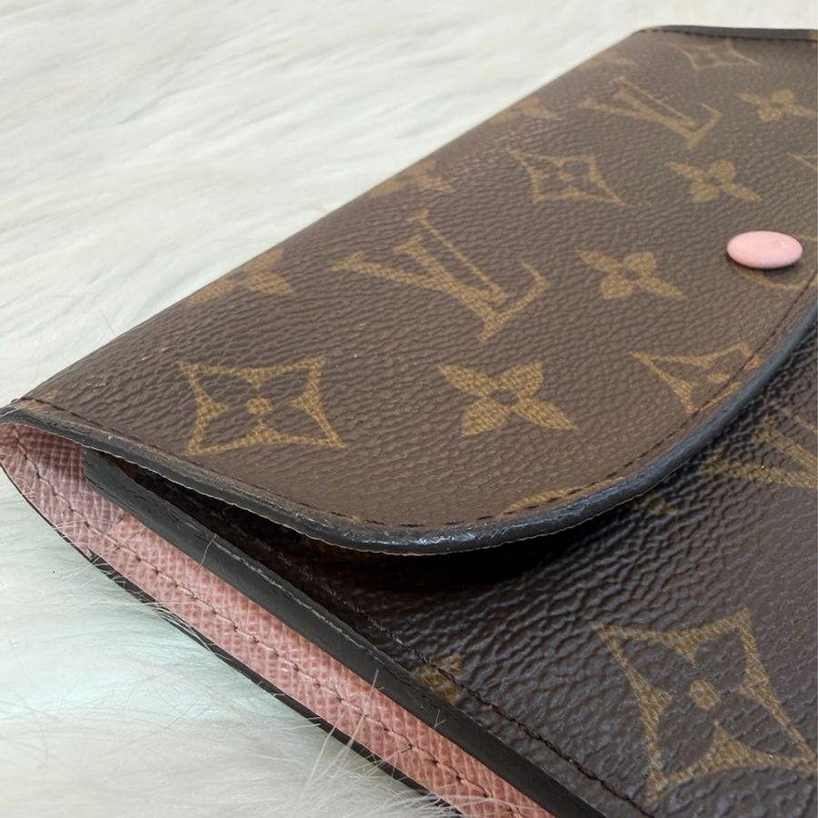 Louis Vuitton M61289 老花粉釦Emilie長夾-18