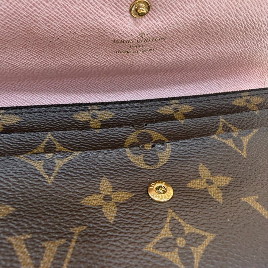 Louis Vuitton M61289 老花粉釦Emilie長夾-22